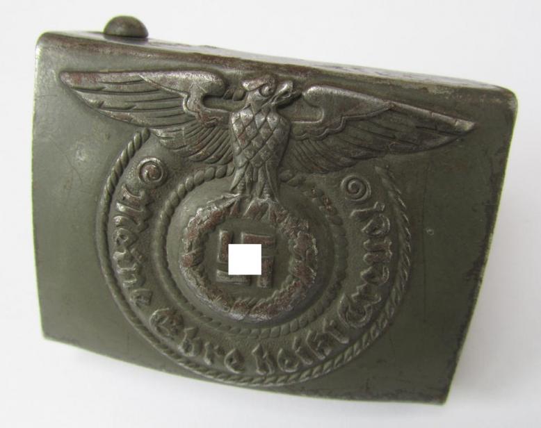 Green-coloured Waffen-SS belt-buckle by 'Rodo'