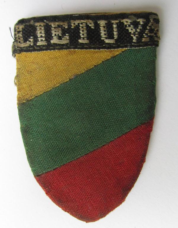 Foreign volunteer arm-shield: 'Lietuva'