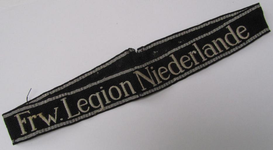 Cuff-title: 'Frw. Legion Niederlande'