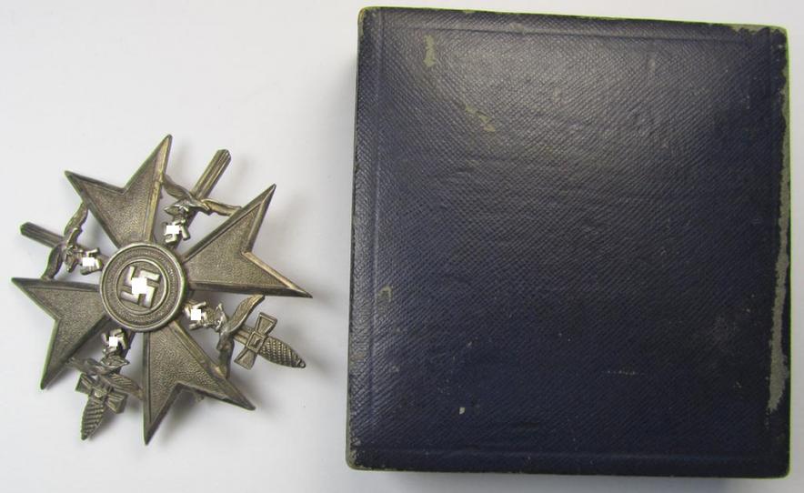'Spanienkreuz mit Schw. in Silber'