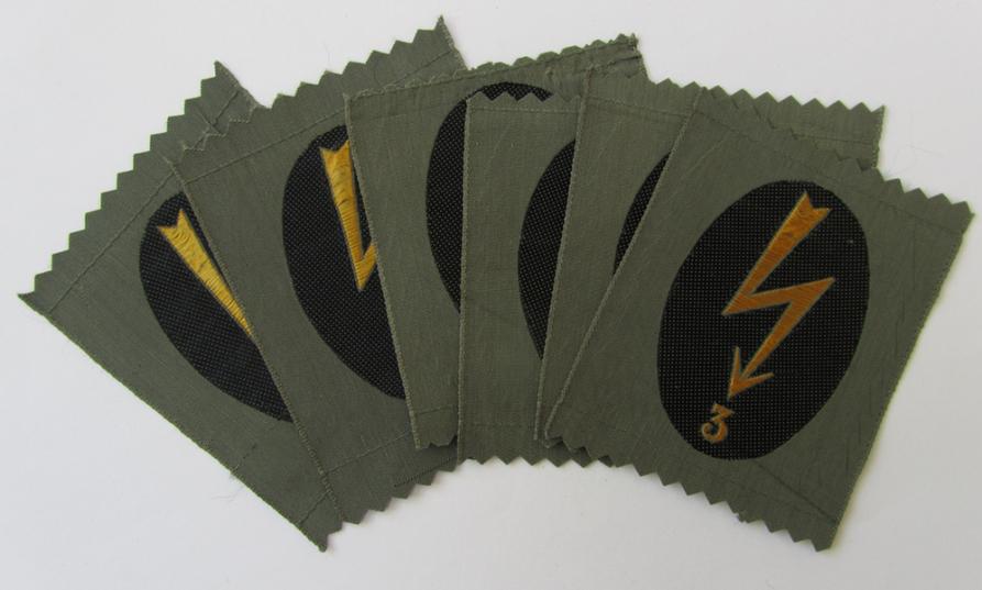 Superb - and to date totally unknown! - WH (Heeres) trade- and/or special-career insignia (ie. signal 'Blitzes') as (I deem) most likely intended for female: 'Nachrichtenhelferrinnen des Heeres'