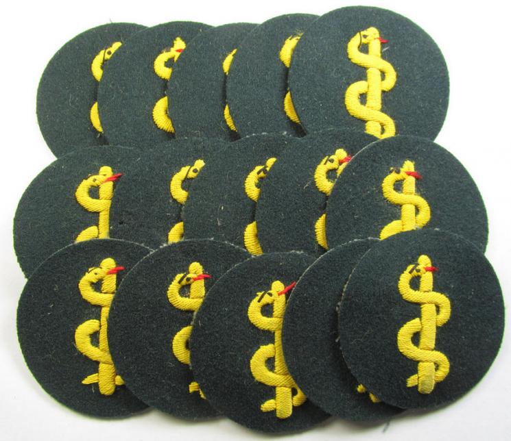 WH (Heeres) so-called trade- and/or special-career insignia (or: 'Heeres-Tätigkeits- abzeichen') as was intended for: 'Sanitätspersonal' (or medical orderlies- ie. staff)