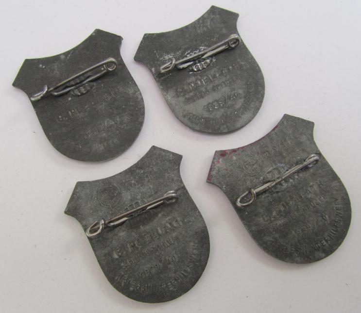 Commemorative - 'Feinzink'-based- and/or silver-coloured - N.S.D.A.P.-related 'tinnie', being a maker- (ie. 'RzM' and/or maker-) marked example depicting the coat of arms of the town of München (ie. 'Hauptstadt der Bewegung')