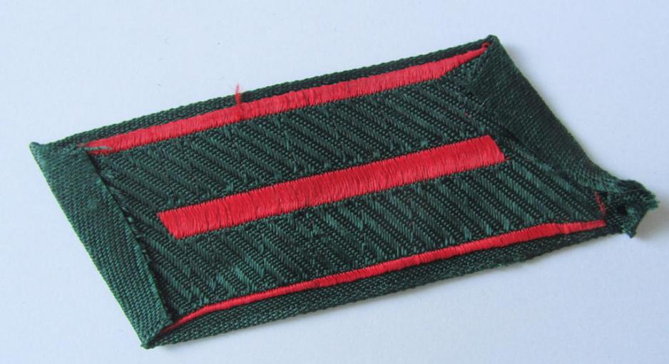 Superb - regrettably single but nevertheless rarely encountered! - so-callled: Eastern volunteers (ie. 'Ostvölker') collar-tab as was specifically intended for a member serving within the 'Russian Liberation Army' (ie. POA)