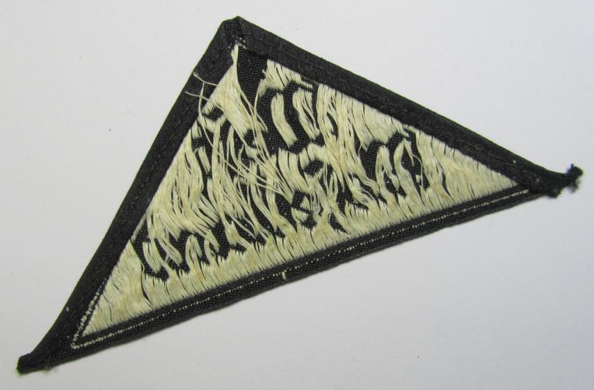 Neat, 'HJ' ('Hitlerjugend') ie. 'BDM' ('Bund Deutscher Mädel') district-triangle (ie. 'Gebietsdreieck') entitled: 'West Moselland'