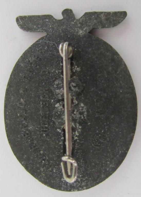 Neat, commemorative- and/or aluminium-based-, silverish-black-coloured - N.S.D.A.P.-related 'tinnie', being a maker- (ie. 'Hillebrand u. Bröer'-) marked example showing the text: 'Kreistag der N.S.D.A.P. - Siegerland - 1939'