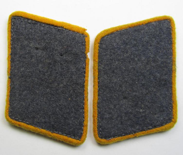 Fully matching pair of: 'N.S.F.K.'- (or: 'National-Socialistisches Fliegerkorps'-) collar-tabs (ie. 'Kragenspiegel für Mannschaften u. Unteroffiziere des N.S.F.K.') as was intended for usage by a soldier holding the rank of: 'N.S.F.K.-Mann'