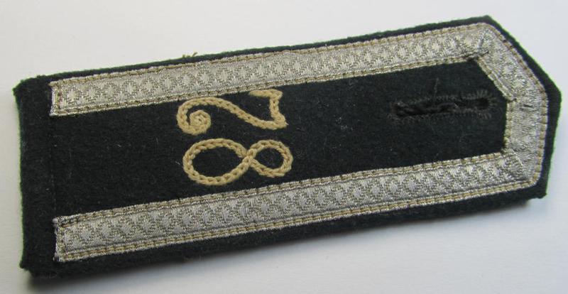 Single - and actually not that often seen! - WH (Heeres) NCO-type (ie. 'M36-/M40'-pattern- and 'pointed styled-') 'cyphered' shoulderstrap as was intended for usage by an: 'Uffz. des Infanterie-Regiments 78'