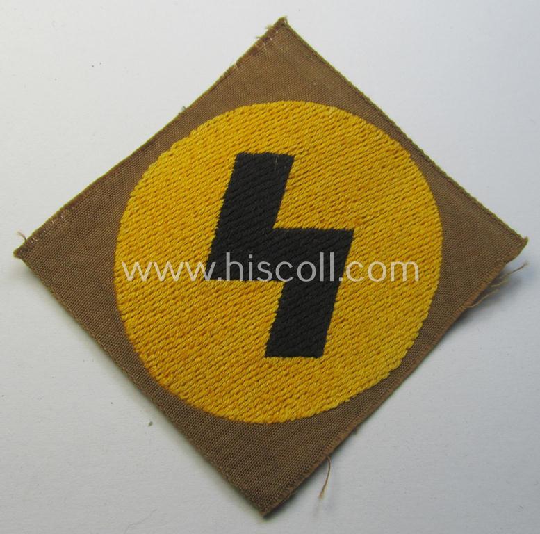 Attractive, DJ (ie. 'Deutsches Jungvolk') arm-badge as was specifically intended for usage by a member who served within the: 'Oberbann 2' (being a 'virtually mint- ie. unissued' example that is void of an 'RzM'-etiket)