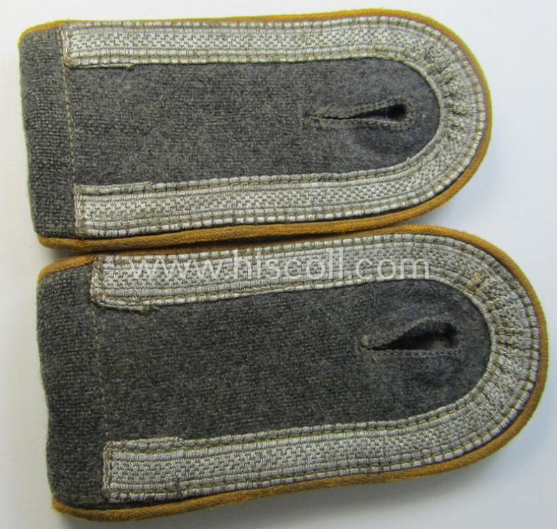 Neat - and fully matching! - pair of mid- (ie. later-) war-period (and unusually smaller-sized!) WH (Luftwaffe) NCO-type shoulderstraps as was intended for usage by an: 'Unteroffizier der Flieger o. Fallschirm-Truppen'