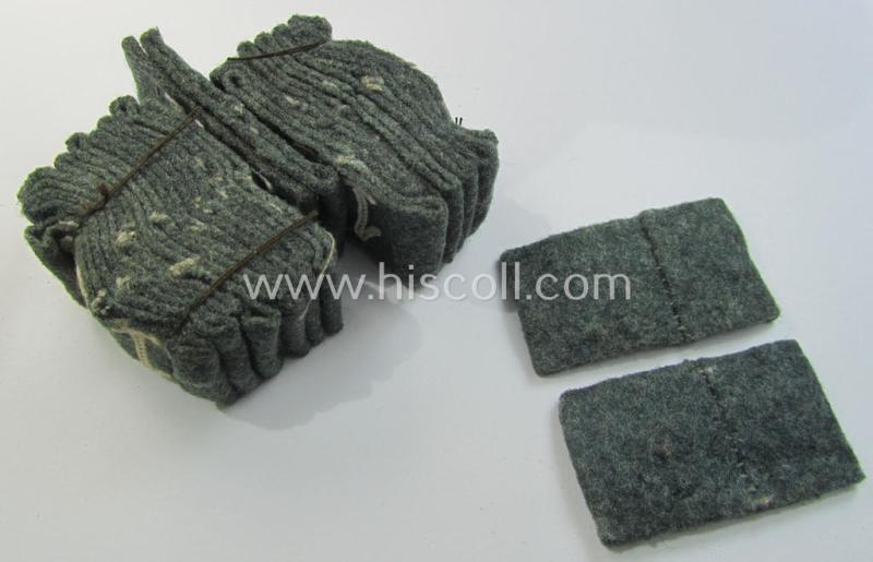 Fully matching pair of WH (Heeres) 'Infanterie'-related, so-called: regimental shoulderstrap-'slip-ons' (ie. 'Schulterstück-Überschuben') as was intended for usage by a: 'Soldat des Infanterie-Regiments 127'