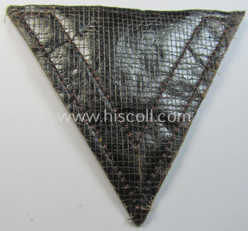 Attractive example of a WH (Kriegsmarine) blue-coloured rank-chevron (ie. 'Gefreitenwinkel') as was intended for a: 'Gefreiter' (as was specifically intended for usage on the various darker-blue-coloured TR-period naval-tunics)