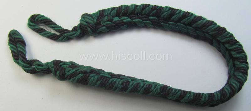 Attractive - and actually scarcely encountered! - HJ/DJ (ie. 'Hitlerjugend' etc.) so-called: 'leaders-lanyard' (ie. 'Führerschnur') as was intended for usage by a youth-member holding the rank of: 'Oberscharführer'
