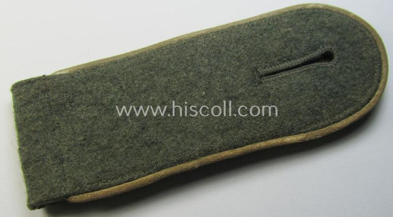 Attractive - albeit regrettably single! - mid- (ie. early-) war-period so-called: 'M41/M43'-pattern, WH (Heeres) EM-type shoulderstrap as was intended for a: 'Soldat eines Infanterie-Regiments'