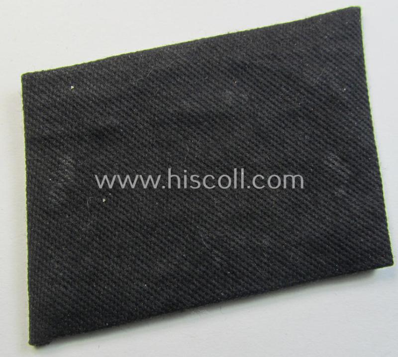 Stunning, Waffen-SS, EM- (ie. NCO-) pattern rank collar-tab ('Kragenspiegel') being an example as executed in so-called: 'BeVo'-weave pattern and that comes in a never used- (ie. 'virtually mint'!), condition