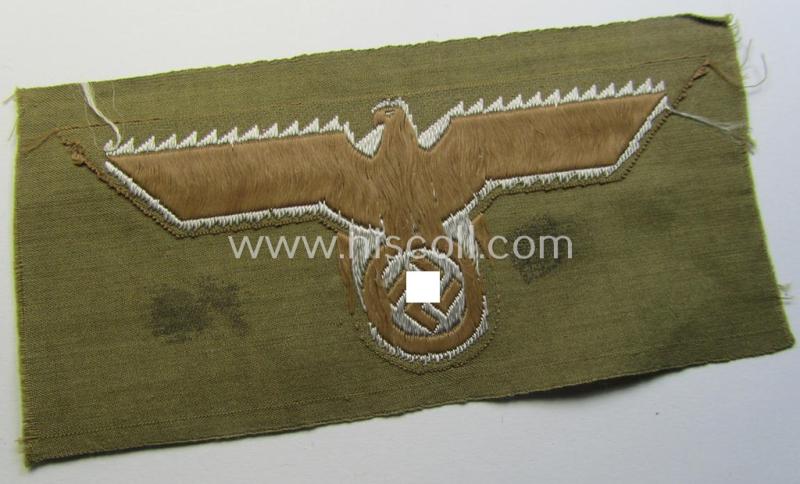 Attractive, WH (Kriegsmarine) 'tropical-issue' (ie. DAK or: 'Deutsches Afrika Korps'-related-) breasteagle as was specifically intended for the various naval administrative-officials (ie. 'Beambten der KM')