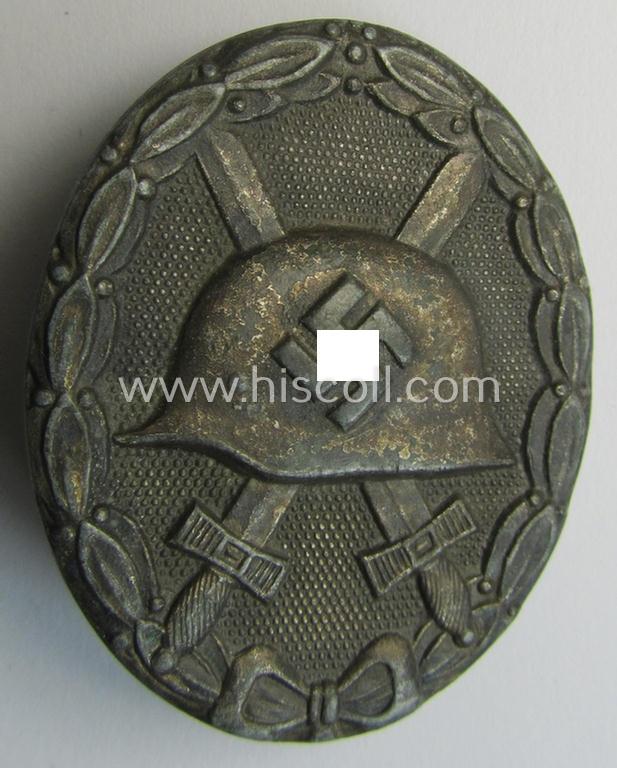 Attractive - and actually scarcely encountered! - 'variant-type'- and/or neatly maker- (ie. 'L22'-) marked, silver-class wound-badge (or: 'Verwundeten Abzeichen in Silber') as was produced by the: 'Glaser u. Söhne'-company