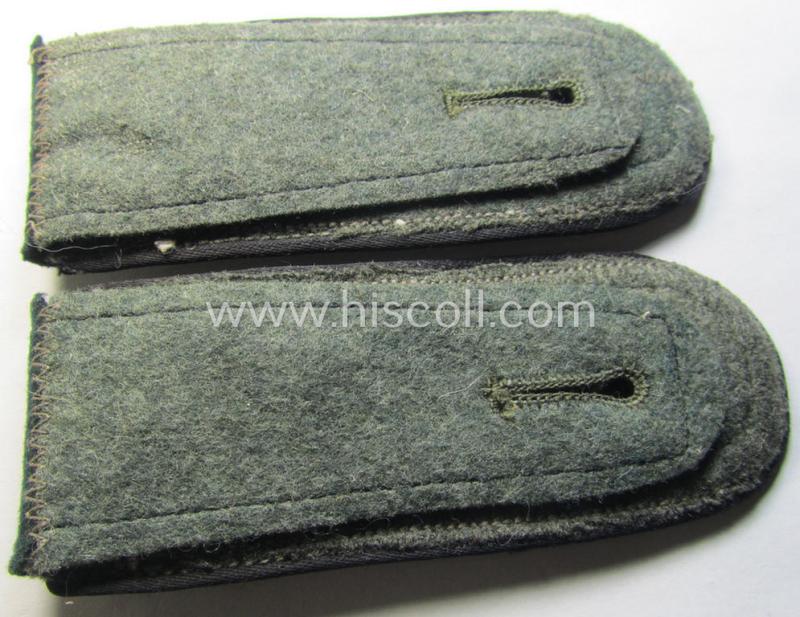 Superb - and fully matching! - pair of early- (ie. pre-war-) period WH (Heeres), 'M36'- (ie. 'M40-) pattern rounded-style, 'cyphered' NCO-type shoulderstraps as was intended for a: 'Feldwebel u. Mitglied des Pionier-Bataillons 60'