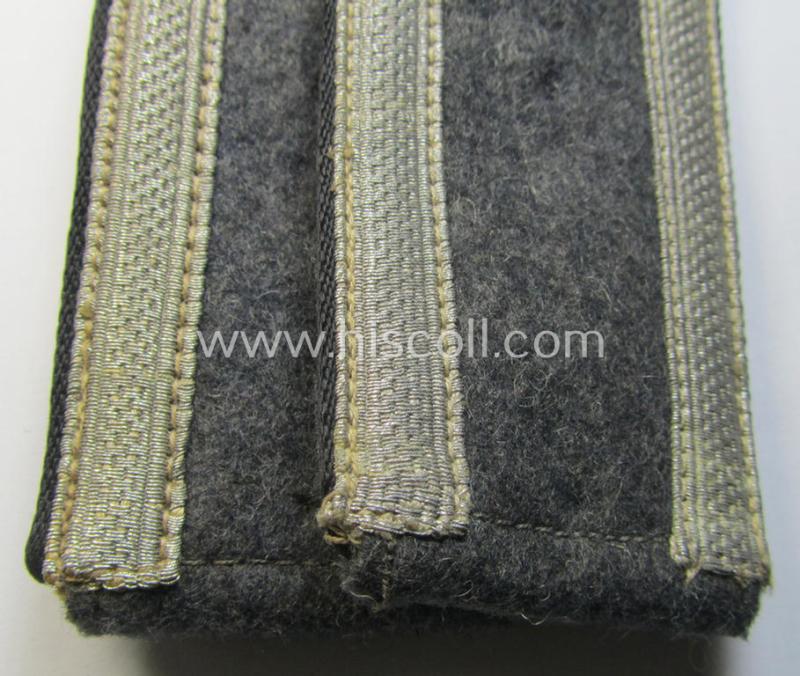 Neat - and fully matching! - pair of WH (Luftwaffe), NCO-type shoulderstraps as was intended for usage by an: 'Unteroffizier eines Bau- o. Pioniere-Abteilungs o. Regiments'