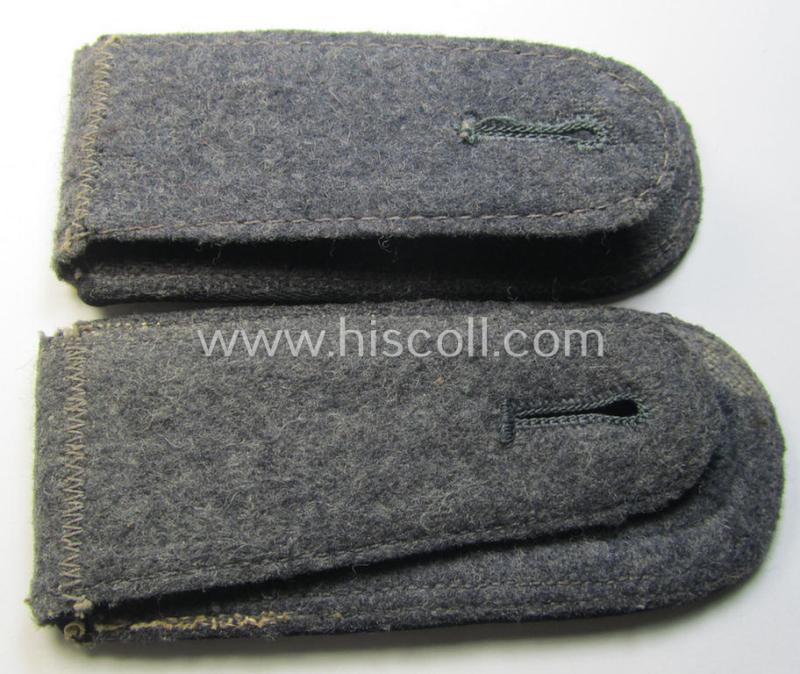 Neat - and fully matching! - pair of WH (Luftwaffe), NCO-type shoulderstraps as was intended for usage by an: 'Unteroffizier eines Bau- o. Pioniere-Abteilungs o. Regiments'