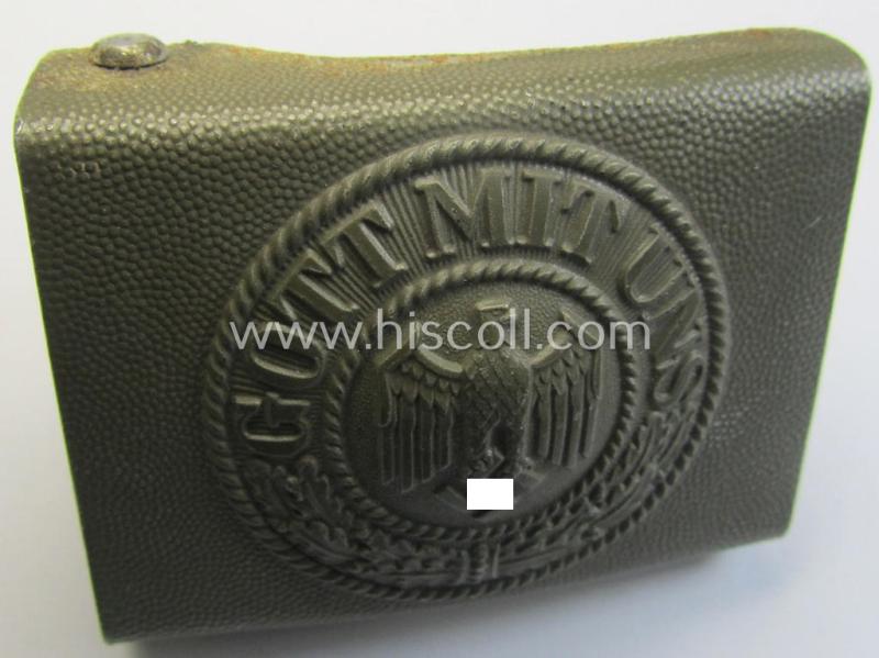 WH (Heeres) aluminium-based belt-buckle (ie. 'Koppelschloss für Uffz. u. Mannschaften des Heeres')