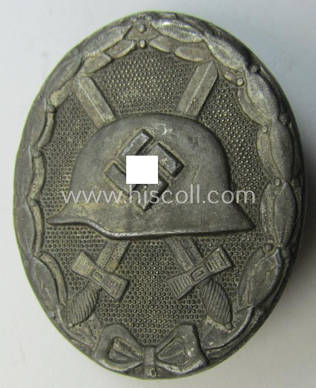 Maker- (ie. 'L/11'-) marked! - example of a silver-class wound-badge (or: 'Verwundeten-Abzeichen in Silber') as was produced by the: 'Wilhelm Deumer'-company