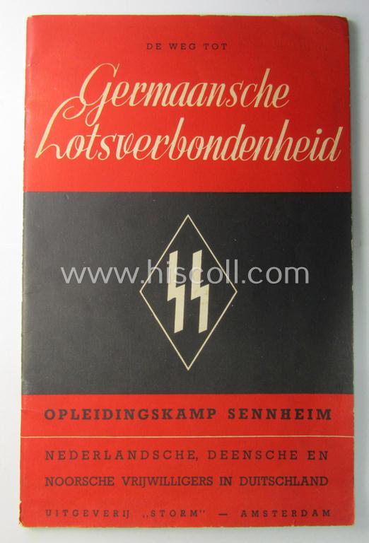 Waffen-SS booklet: 'De weg tot Germaansche Lotsverbondenheid - Opleidingskamp Sennheim'