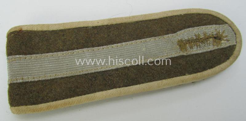 Single, 'Organisation Todt' (ie. 'OT'-) related, mid- (ie. later-) war period, NCO-type shoulderstrap as was intended for - and clearly used by! - an: 'OT-Truppführer' (ie. 'Unteroffizier')