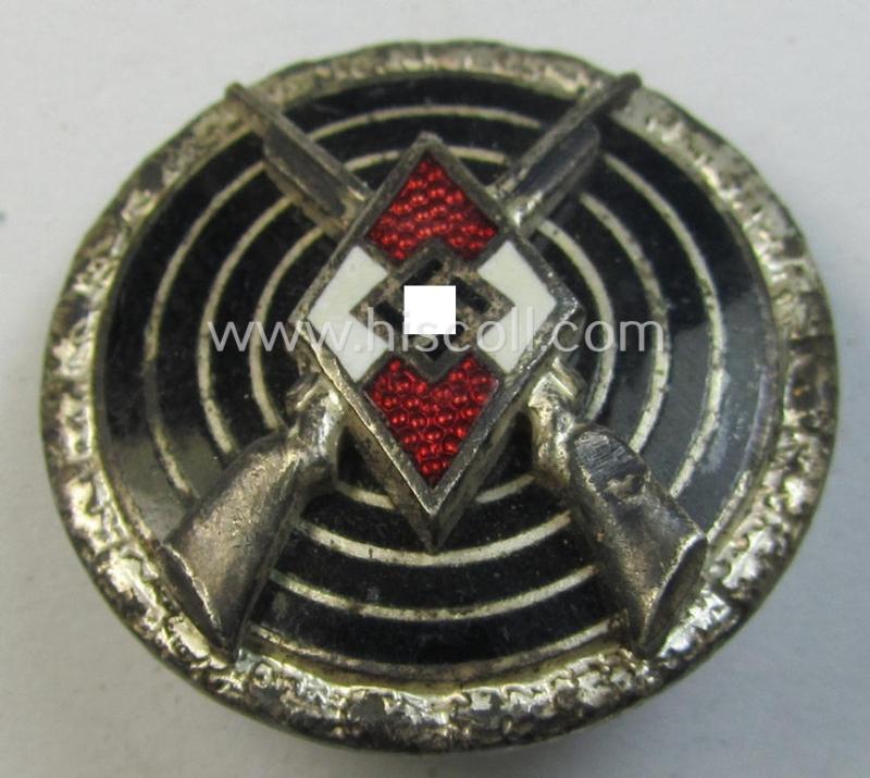 HJ ('Hitlerjugend'): 'HJ-Schiessauszeichnung für Scharfschützen' (mm: 'RzM - M1/63')