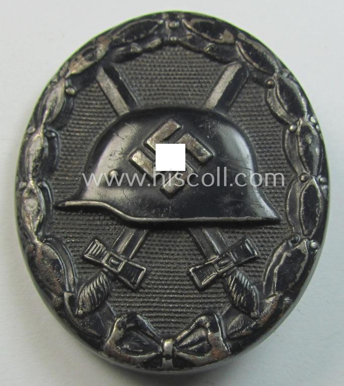 Neat - albeit non-maker-marked and magnetic! - example of a black-class wound-badge (or: 'Verwundeten-Abzeichen in Schwarz') that comes in an overall nice- (ie. I deem just moderately used-), condition