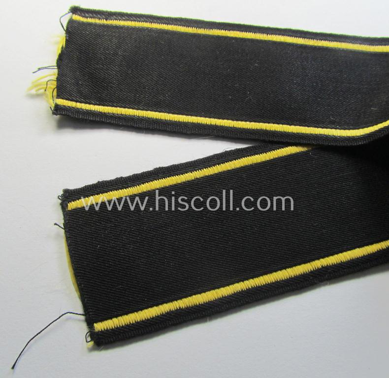 Attractive, 'DRB' (ie. 'Deutsche Reichsbahn') cuff-title (ie. 'Armbinde') as executed in 'BeVo'-weave-pattern entitled: 'Wehrmacht-Verkehrsdirektion Brüssel' (being a presuambly never worn example that comes in a 'virtually mint' condition)
