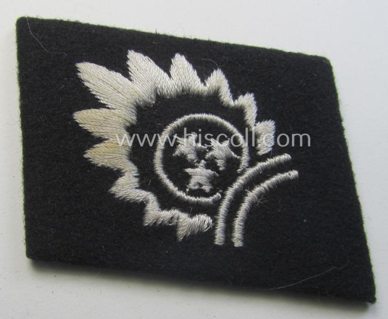 Waffen-SS, so-called: 'RzM-styled', enlisted-mens'- ie. NCO-type collar-tab as was specifically intended for usage by soldiers (ie. NCOs) of the: '15. Waffen-Gren.-Division der SS 