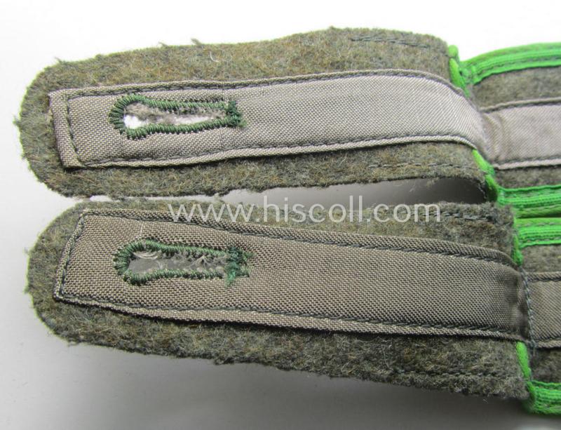 Pair of later-war-period, WH (Heeres) so-called: 'M44'-styled ie. 'simplified', enlisted-mens'-type shoulderstraps as was intended for a: 'Soldat eines Panzergrenadiere-Rgts.'