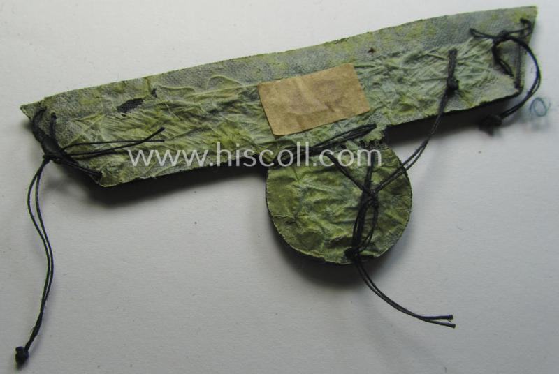 Attractive - and just moderately used! - WH (Heeres) officers'-type, hand-embroidered breast-eagle (ie. 'Brustadler für Offiziere') as was executed in bright-silverish-coloured braid as was intended for usage on the various officers'-pattern tunics