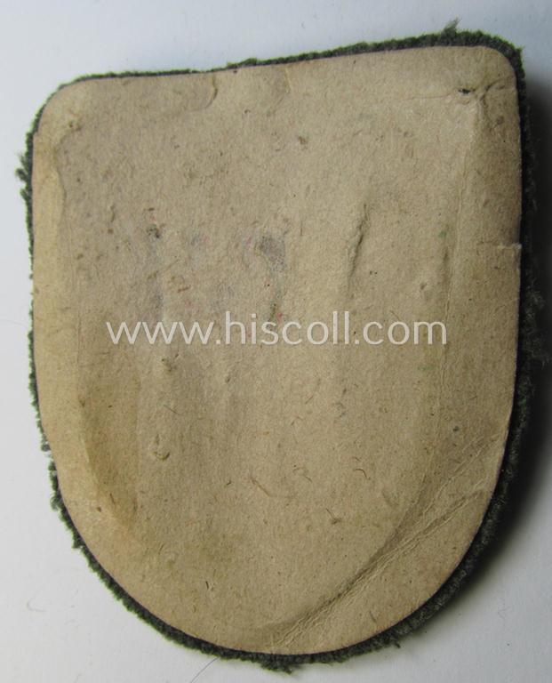 Attractive - and I deem issued but simply never used! - WH (Heeres ie. Waffen-SS) 'Krim'-campaign-shield (as was produced by a by me unidentified maker) and that comes in a wonderful and/or fully untouched, condition