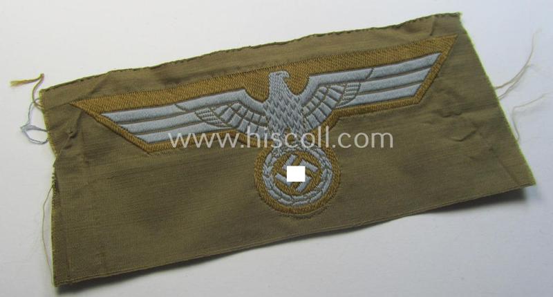 Attractive, WH (Heeres) 'tropical-issue' (ie. DAK or: 'Deutsches Afrika Korps'-related-) breasteagle, as executed in neat so-called: 'BeVo'-weave style that comes in a 'virtually mint- ie. unissued', condition