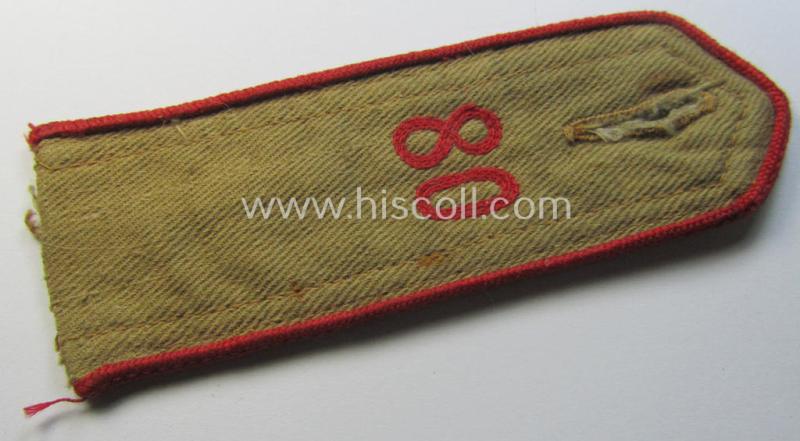 Early-pattern, 'HJ'- (ie. 'Hitlerjugend'-) shoulderstrap for usage by a: 'Hitlerjunge' who was attached to the: 'Oberbann I - Bann 80' (Bann 80 = 'Bann Wiesbaden' situated in the 'Gebiet West Hessen-Nassau')