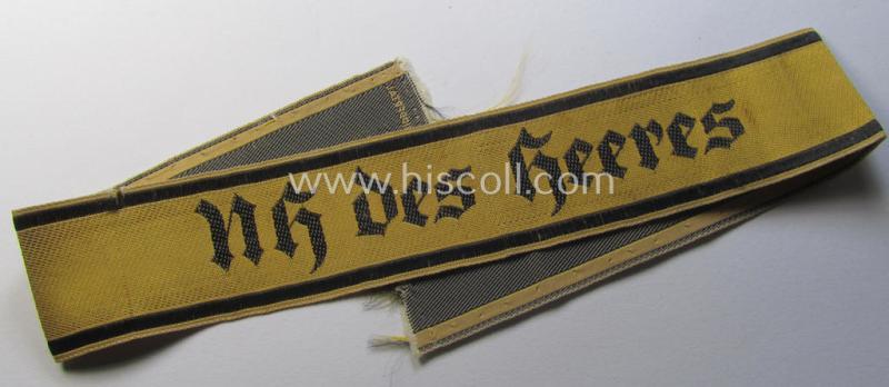 WH (Heeres) female-related cuff-title (ie. 'Ärmelstreifen'): 'NH des Heeres'