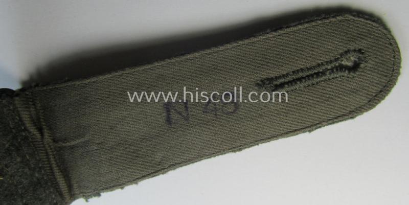 Single, WH (Heeres) NCO-type shoulderstrap: 'Stabsfeldwebel o. Spiess einer Pionier-Abts.'