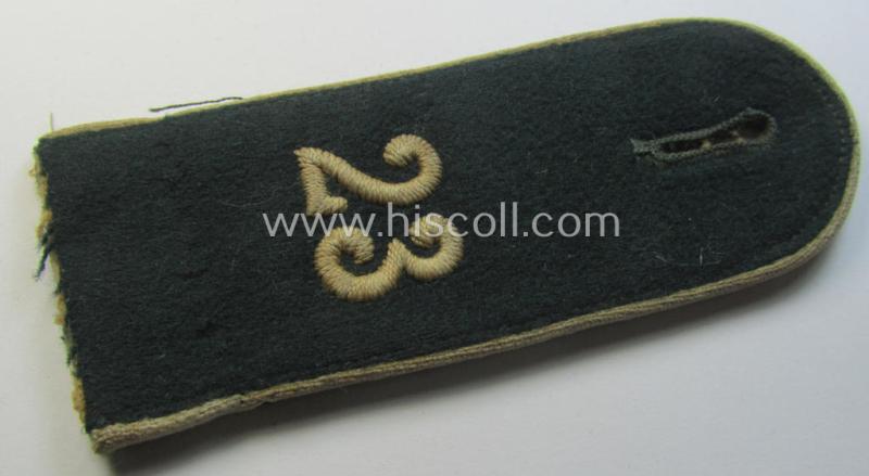 Single, WH (Heeres) EM-type 'cyphered' shoulderstrap: 'Soldat des Infanterie-Regiments 23'