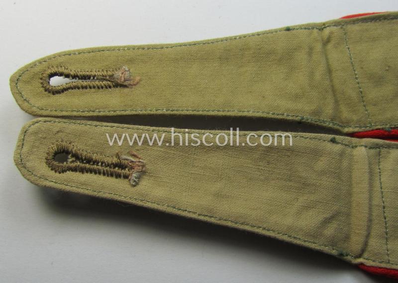 Pair of WH (Luftwaffe) 'tropical-styled', EM-type shoulderstraps: 'Soldat der Flak-Artillerie-Trpn.'