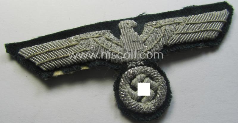 WH (Heeres) officers'-type, hand-embroidered breast-eagle (ie. 'Brustadler für Offiziere')