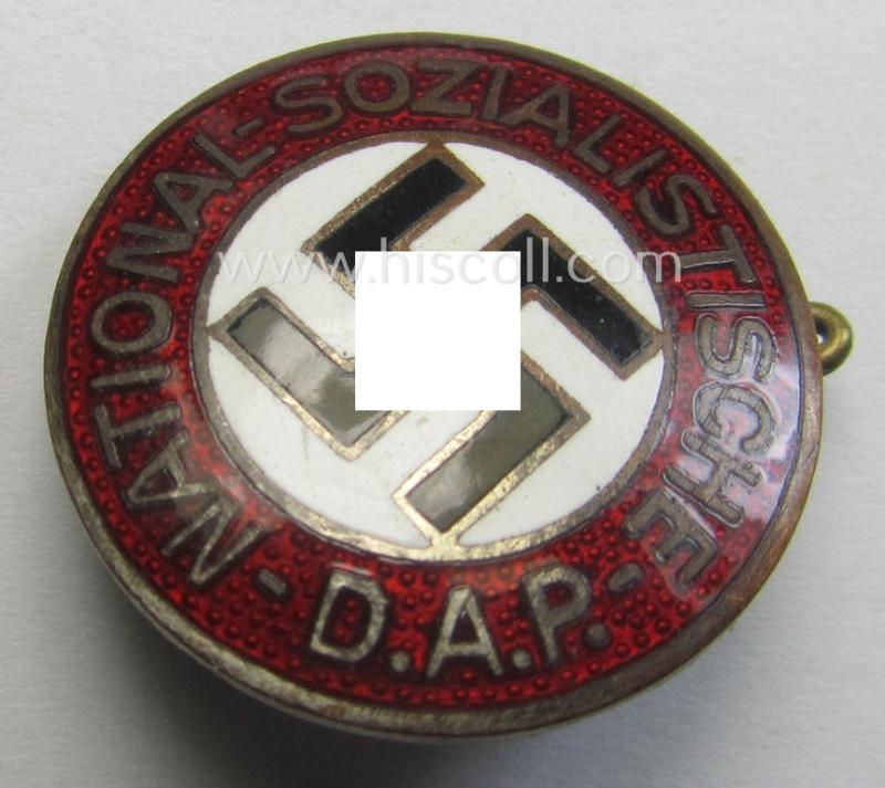 'N.S.D.A.P. - Parteiabzeichen' showing the makers'-designation: 'RzM' and/or: '75'