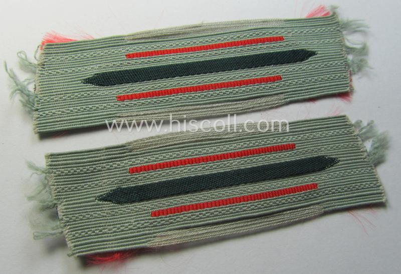 Pair of WH (Heeres) EM/NCO-type collar-tabs (or: 'Einheitskragenspiegel') '(Sturm)Art.-Trpn.'