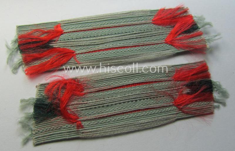 Pair of WH (Heeres) EM/NCO-type collar-tabs (or: 'Einheitskragenspiegel') '(Sturm)Art.-Trpn.'