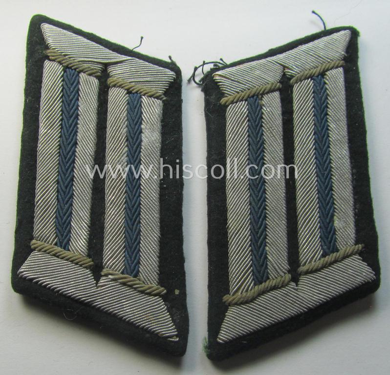 Pair of WH (Heeres) collar-tabs (ie. 'Kragenspiegel für Offiziere'): 'Offizier der Nachschub-Truppen'