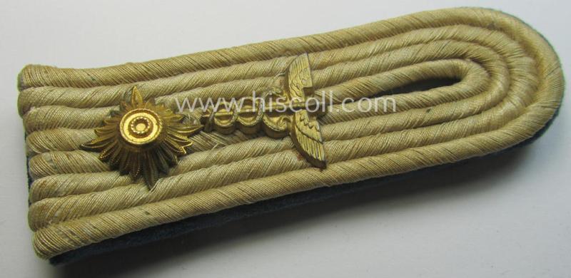 Single, later-war-period, 'cyphered' WH (Heeres) officers-type shoulderboard: 'Oberleutnant des TSD o. Truppensonderdienst'