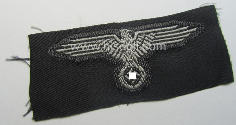 'Waffen-SS'-type EM- (ie. NCO-) type side-cap eagle as executed in 'BeVo'-weave-pattern