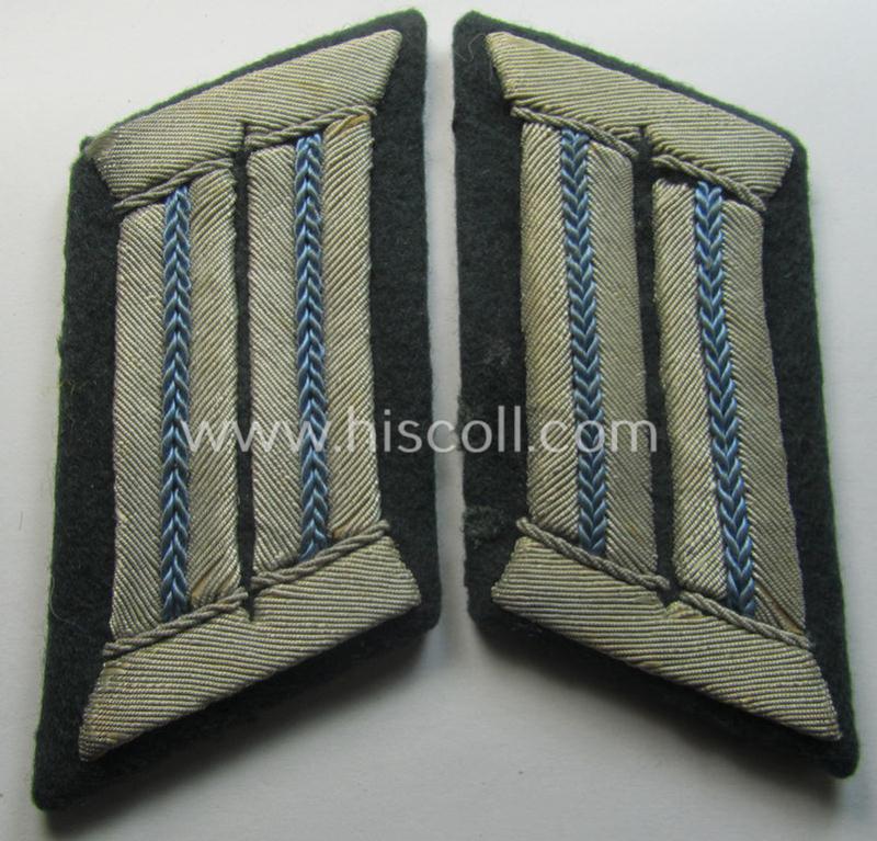 Pair of WH (Heeres) collar-tabs (ie. 'Kragenspiegel für Offiziere'): 'Offizier der Nachschub-Truppen'