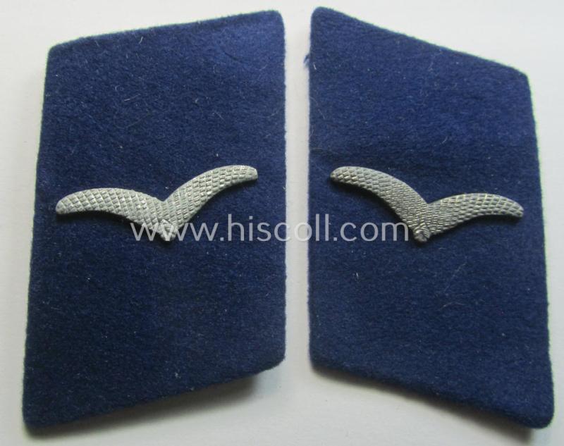 Pair of WH (Luftwaffe) EM- (ie. NCO-) type collar-patches (ie. 'Kragenspiegel'): 'LW-Sanitäts-Trpn.'